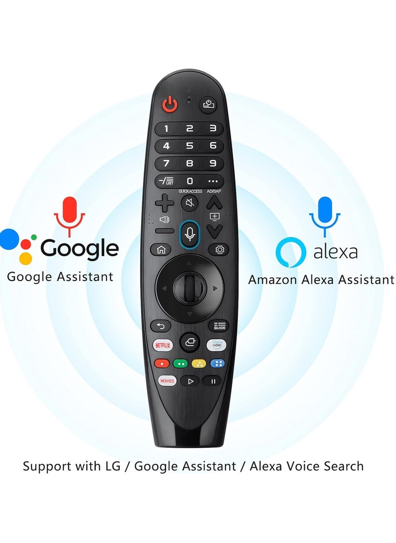 Najwa - Voice Magic Remote AKB75855501 for LG OLED QNED NanoCell Webos Smart TV Magic Remote Control Replacement AN-MR20GA MR19BA MR18BA MR650A, with Pointer Function - Image 1