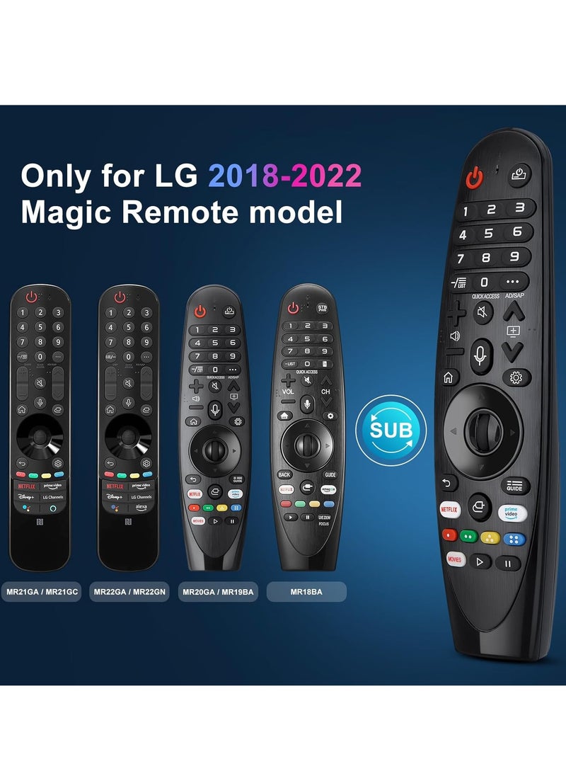 Najwa - Voice Magic Remote AKB75855501 for LG OLED QNED NanoCell Webos Smart TV Magic Remote Control Replacement AN-MR20GA MR19BA MR18BA MR650A, with Pointer Function - Image 1