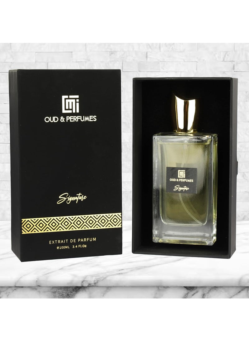 Mi Oud and Perfumes Perfume Unisex - Eau De Parfum 100ml | Long Lasting Luxury Perfume Scent | Premium Collection by MI | Blended with Spicy Woody Fragrance | Perfume Gift Set (Perfume) - Image 3
