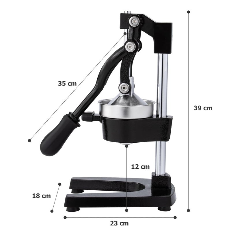 M MCIRCO M MCIRCO Large Citrus Juicer Press Orange and Lemon Juicing Extracts Maximum Juice Heavy Duty Cast Iron Base and Handle Non Skid Suction Foot Base  - Image 2