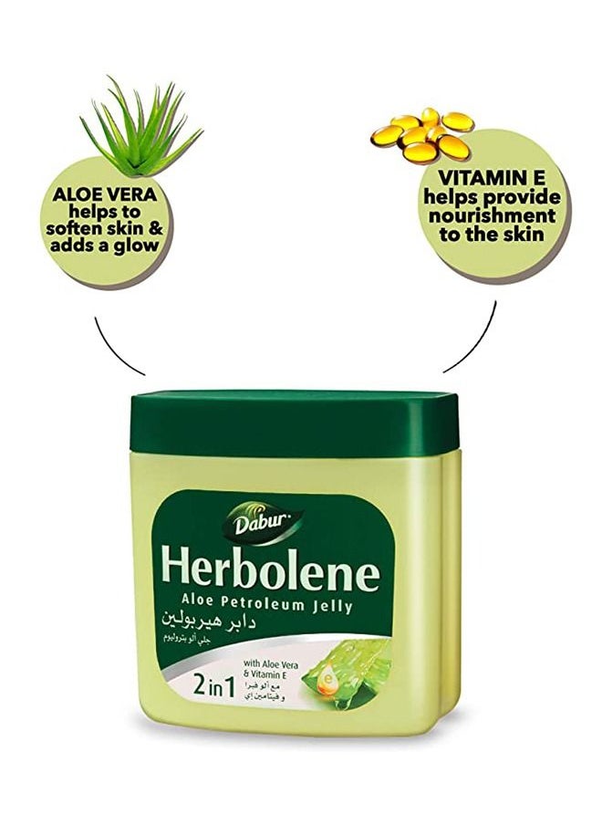 Dabur Herbolene Aloe Petroleum Jelly | Enriched with Aloe Vera and Vitamin E | For Dry and Rough Skin - 425 ml - pzsku/ZB925EC52DB0A43204CD8Z/45/_/1679641132/798ac549-576b-4ae4-bf38-dd3738936183