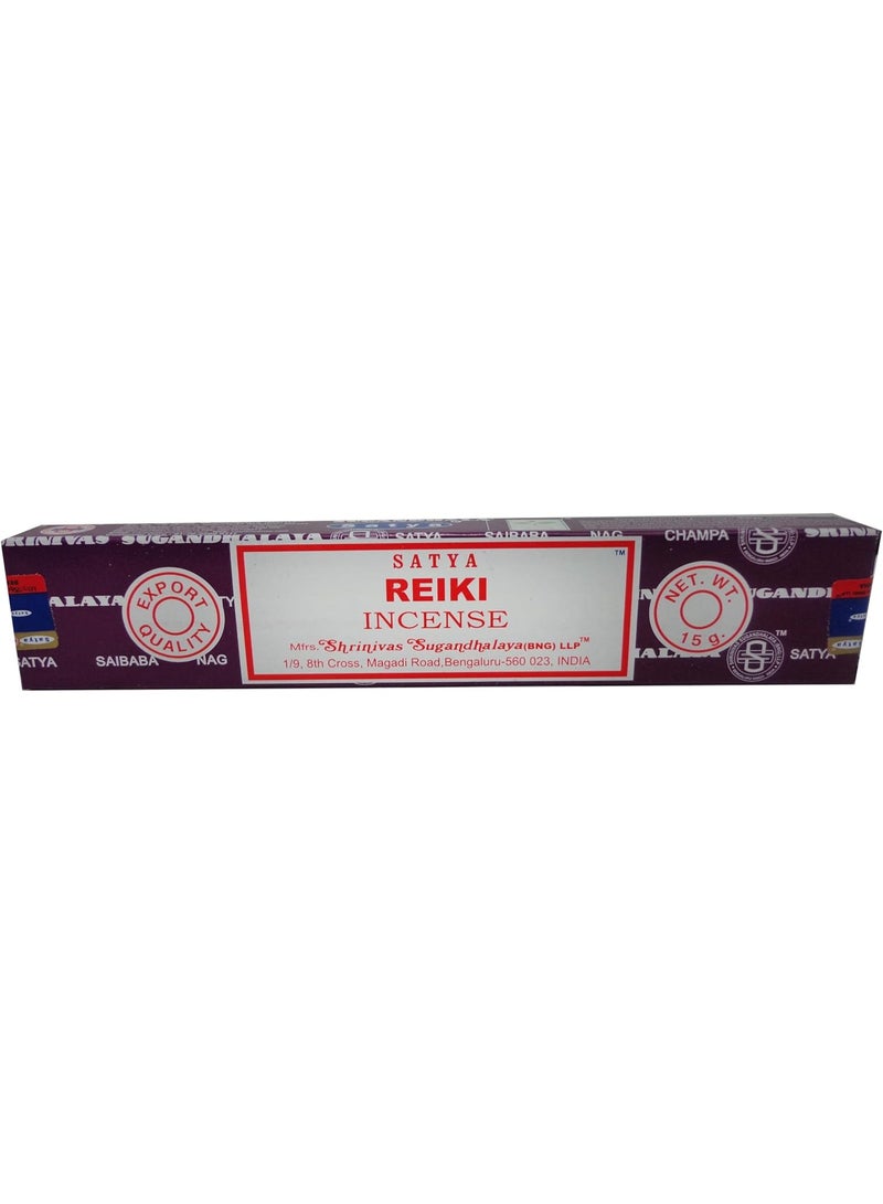 Satya Reiki Incense Sticks Made in India – Premium Aromatic Agarbatti for Meditation, Yoga, Healing, Prayer & Home Fragrance – Long Lasting Natural Incense - Image 1