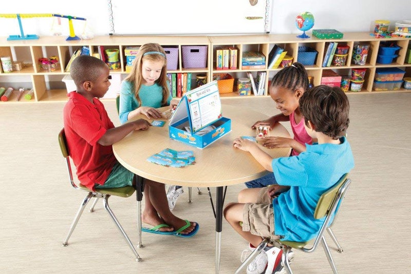 hand2mind Pattern Blocks Pop-Up Learning Activity Center, Create and Play Pattern Blocks, Foam Shapes, 3D Shapes Manipulatives, Geometric Shapes for Kids, Learning Shapes for Kindergarten - Image 4