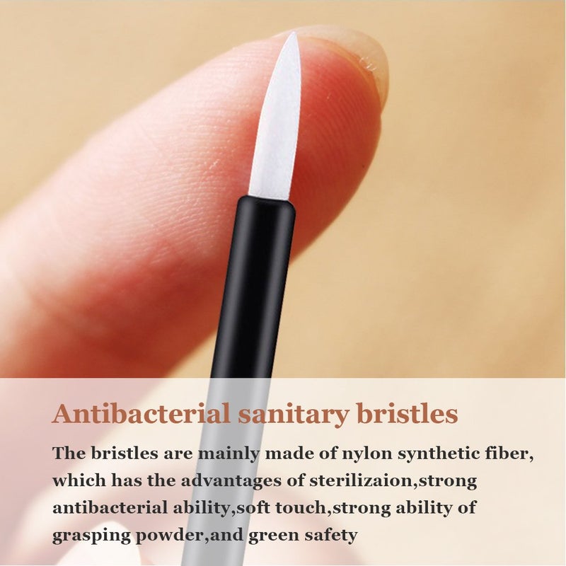 Bysiter Disposable Eyeliner Brush Eye shadow Applicator Fine Point Eye Liner Pens Lip Liner brushs Cosmetic Wands Makeup Tool setï¼Œ200pcs (Black) - Image 3