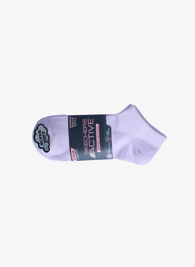 SKECHERS 3 Pack Non Terry Low Cut Socks - Image 3