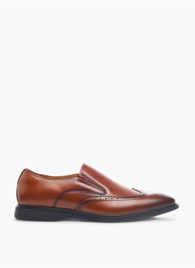 Men Panelled Slip-On Loafers