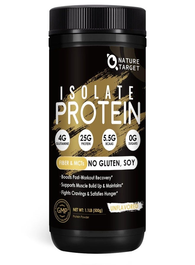 NATURE TARGET Unflavored Protein Powder - 24g Whey, Milk & Pea Isolate Blend with MCTs - No rBGH, Gluten-Free - Perfect for Coffee & Baking - 16 Servings - Image 1