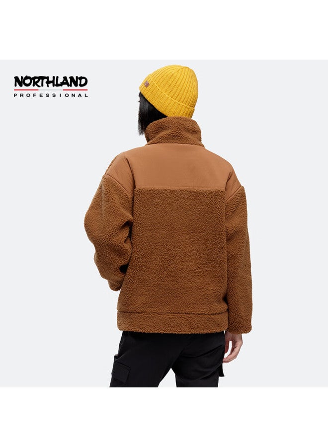 Northland Outdoor Casual Fleece Jacket Autumn Winter Women's Warm Durable Ncobn2633s Oak Brown 175 - Image 4