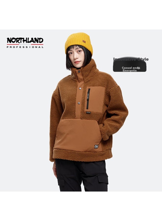 Northland Outdoor Casual Fleece Jacket Autumn Winter Women's Warm Durable Ncobn2633s Oak Brown 175 - Image 2