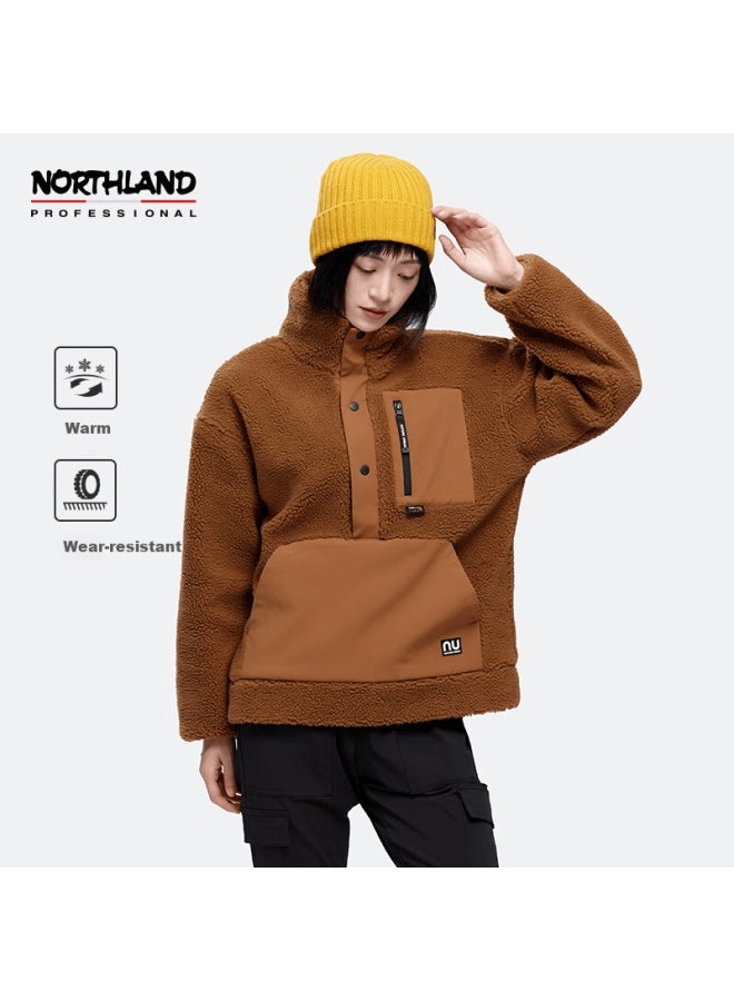 Northland Outdoor Casual Fleece Jacket Autumn Winter Women's Warm Durable Ncobn2633s Oak Brown 175 - Image 1
