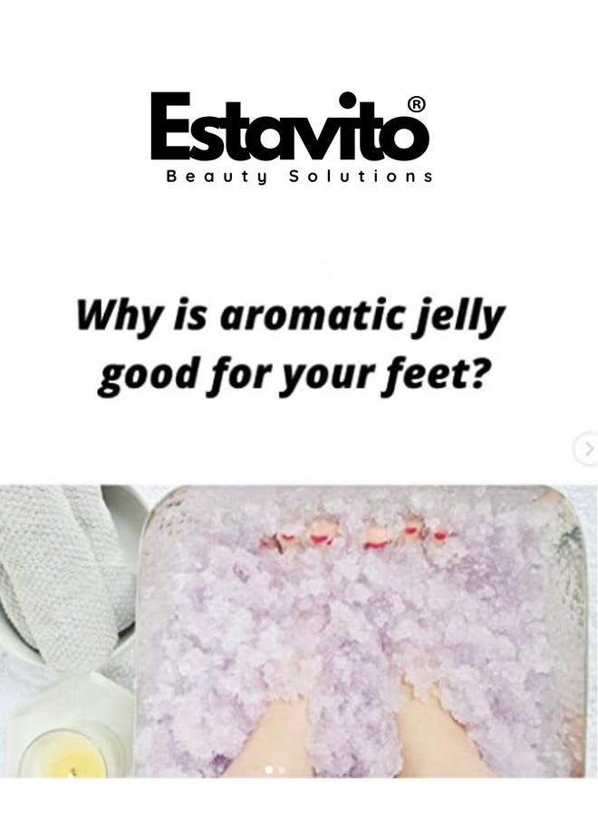 ESTAVITO - Jelly Soothing Foot Bath With Rose Petals 30Gms (Pack Of 3) |Repairs Cracked Heels And Softens Cuticles| - Image 1