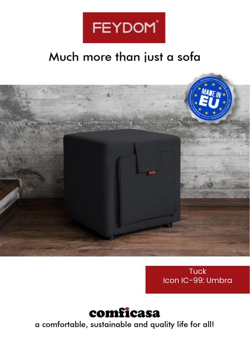 COMFICASA FEYDOM Tuck  Ottoman :Icon Umbra - Image 1