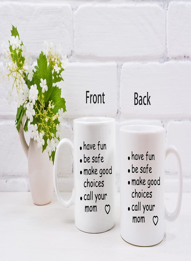 QASHWEY Funny Call Your Mom Coffee Mug, Graduation Gifts, Call Your Mom Coffee Cups Ceramic 11oz, College Gifts Tea Cup Mug Cup, Gift For College Freshmen - Image 4