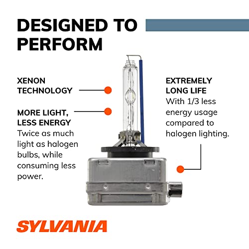 SYLVANIA - D1S SilverStar zXe HID (High Intensity Discharge) Headlight Bulb - High Performance Brighter and Whiter Light, Xenon Fueled, with a HID Attitude and Style (Contains 1 Bulb) - Image 5