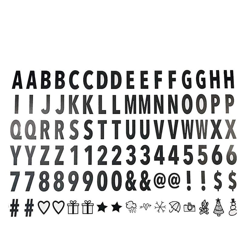 STORE 2508 صندوق إضاءة سينما STORE2508 بحجم A4 مع مجموعة من الحروف والأرقام السوداء والملونة لتصميم صندوق إضاءة LED السينمائي (حجم A4) - Image 3