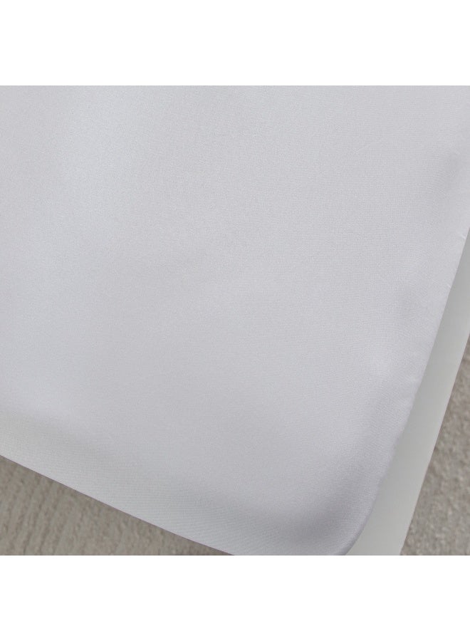 Home Box Opulent Luxe Cotton Solid Queen Fitted Sheet - 150x200+40 cm - Image 4
