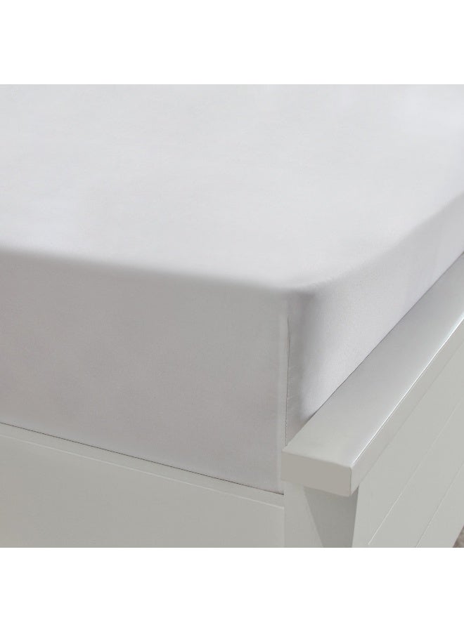 Home Box Opulent Luxe Cotton Solid Queen Fitted Sheet - 150x200+40 cm - Image 2