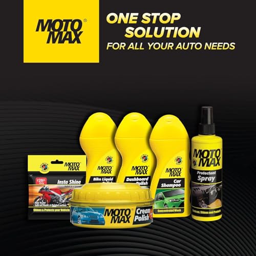 Motomax Protectant Spray (100 ml)| Repels dust, pollutants| Protect, Restore faded vinyl, plastic, leather, dashboard, rubber, tyres of Cars, Bikes, Motorcycles & Scooty| Provides long lasting shine - Image 5