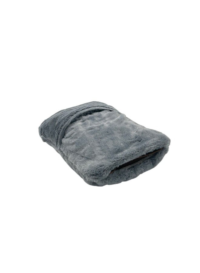B&D electric hot water bag with plush grey cover and heating pad with power cord for pain relief muscle relaxation menstrual comfort winter warming reusable portable heating solution for home office travel - Image 5