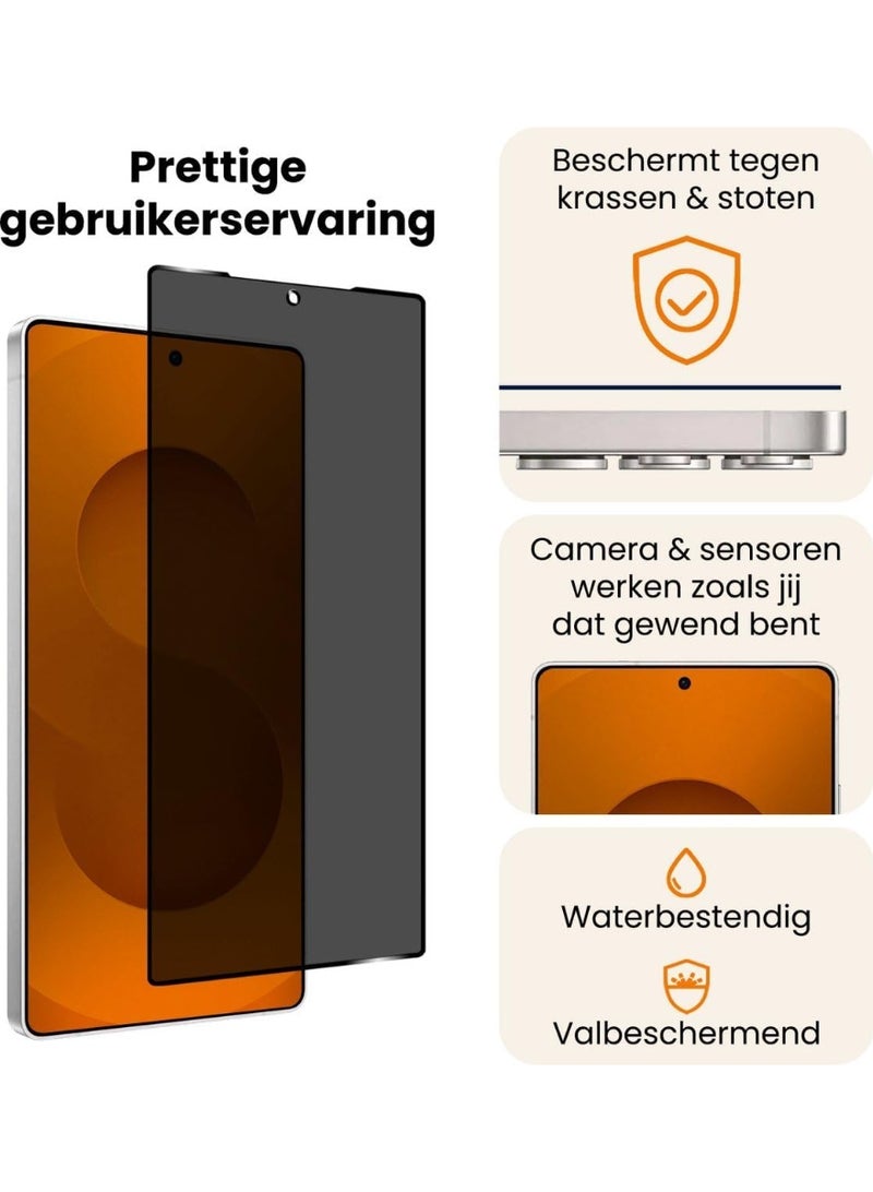 Muzz Screen Protector Suitable for Samsung S25 Ultra Screen Protector Privacy Protection Glass Protector for Samsung Galaxy S25 Ultra Privacy Screen Protector Tempered Glass - 3 PACK (Galaxy S25 Ultra) - Image 5