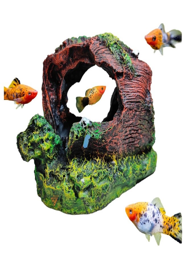 GIG BAZAAR- Aquarium Decoration Artificial Wooden Tree Hidden Space for Small Fish & Shrimp Hideawa Decorative Ornaments for Aquarium Decoration Toy - Image 2