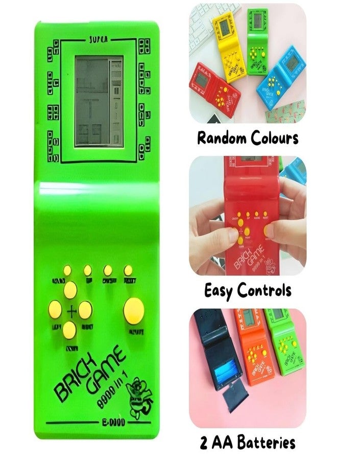 ZELVO Handheld Portable Indoor and Outdoor Brick Game 9999 in 1 Video Game Compatible for Kids - Colour and Design as per Stock - Image 2
