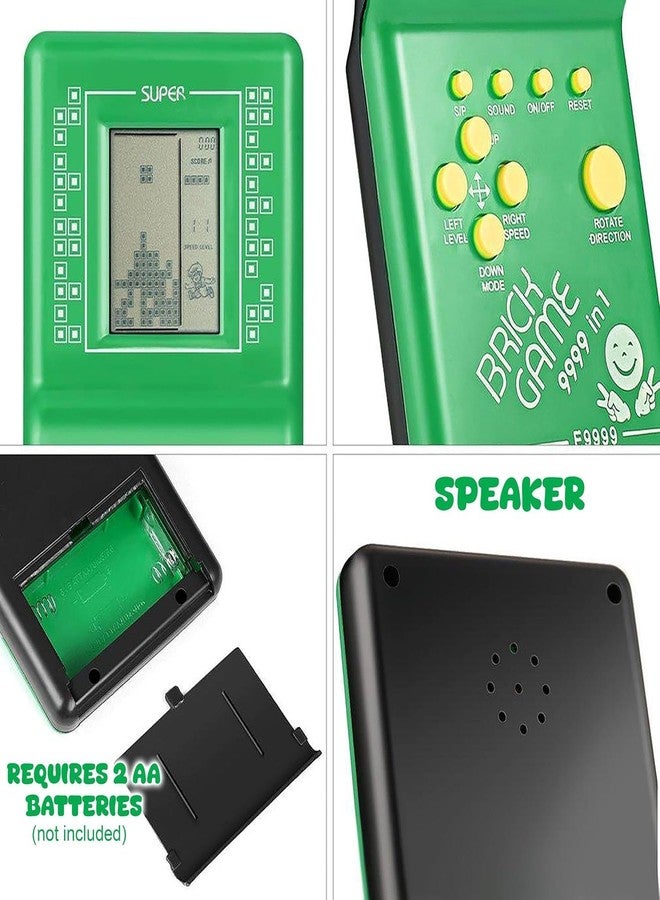 ZELVO Handheld Portable Indoor and Outdoor Brick Game 9999 in 1 Video Game Compatible for Kids - Colour and Design as per Stock - Image 3