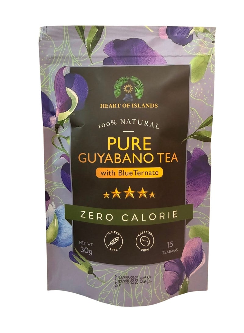 PURE Guyabano tea W/ BlueTernate 15 bags (30g)
