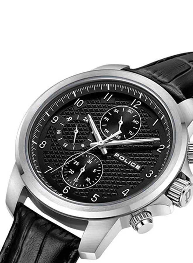 POLICE Mensor Gents Chronograph Watch With Black Dial & Black Strap -PEWJF0021503