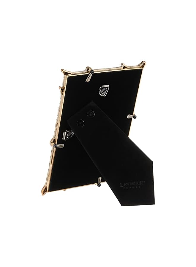 Lawrence Frames Frames 4x6 Gold Metal Natural Branch Design Picture Frame - Image 3