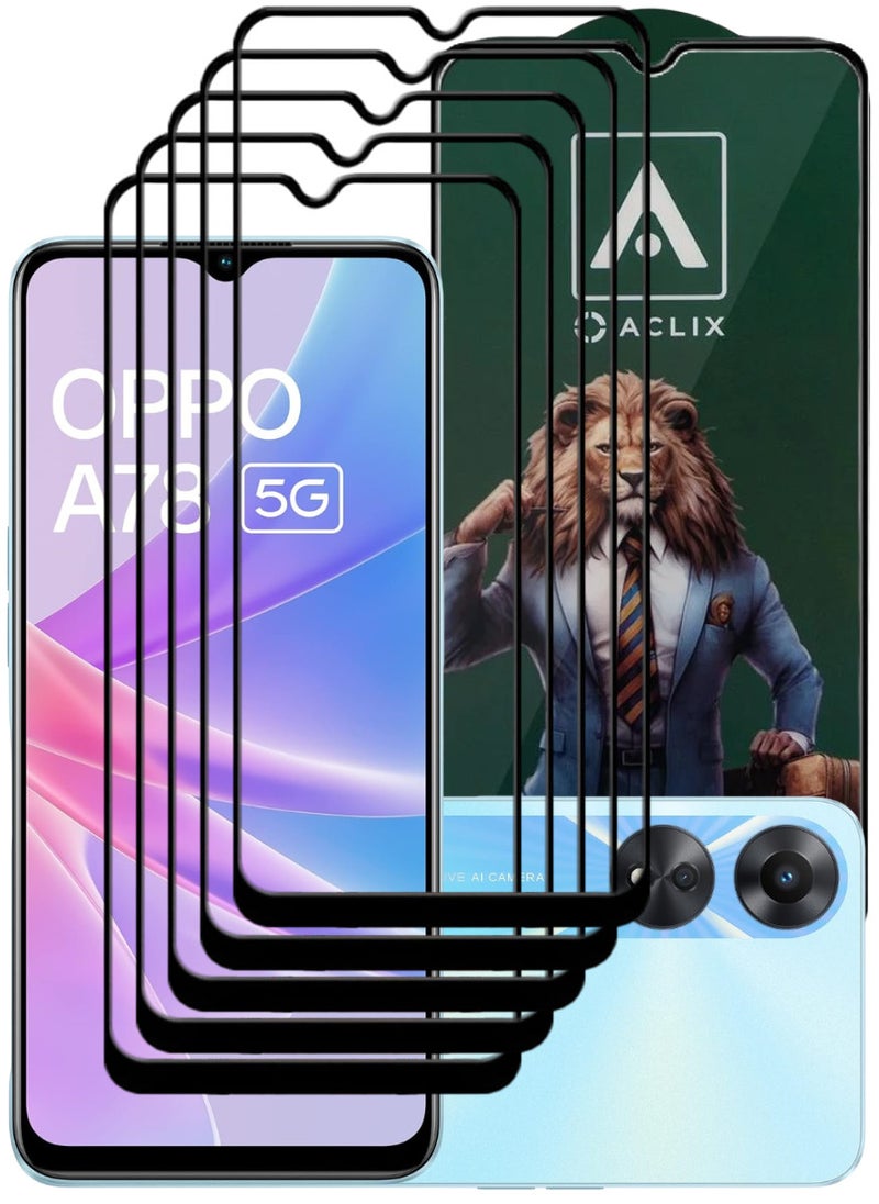 أكاليكس 5 قطع، حماية شاشة،  لهاتف اوبوA78، جودة ممتازة. - Image 1