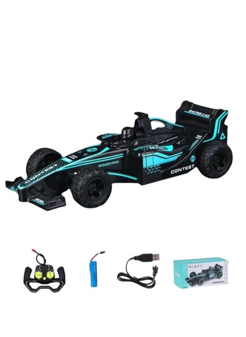 f1Children's Remote Controlled Car Toy Four way Charging Drift Racing Model Boy