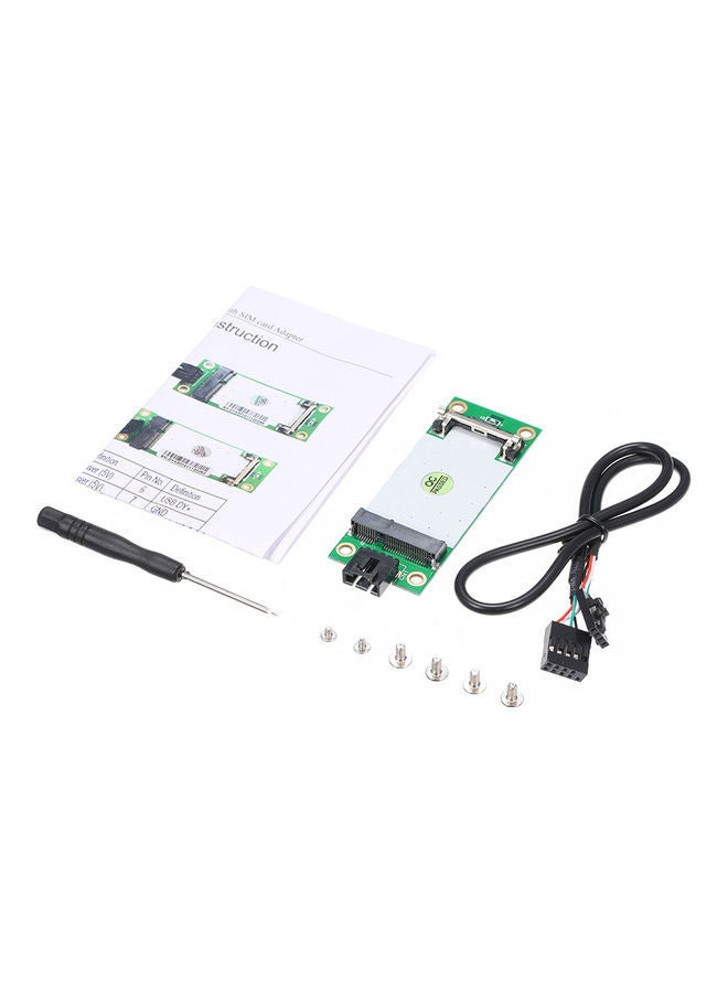 NIBEMINENT Mini Wwan To USB Adapter Card With Sim Slot Kit Multicolour - Image 1