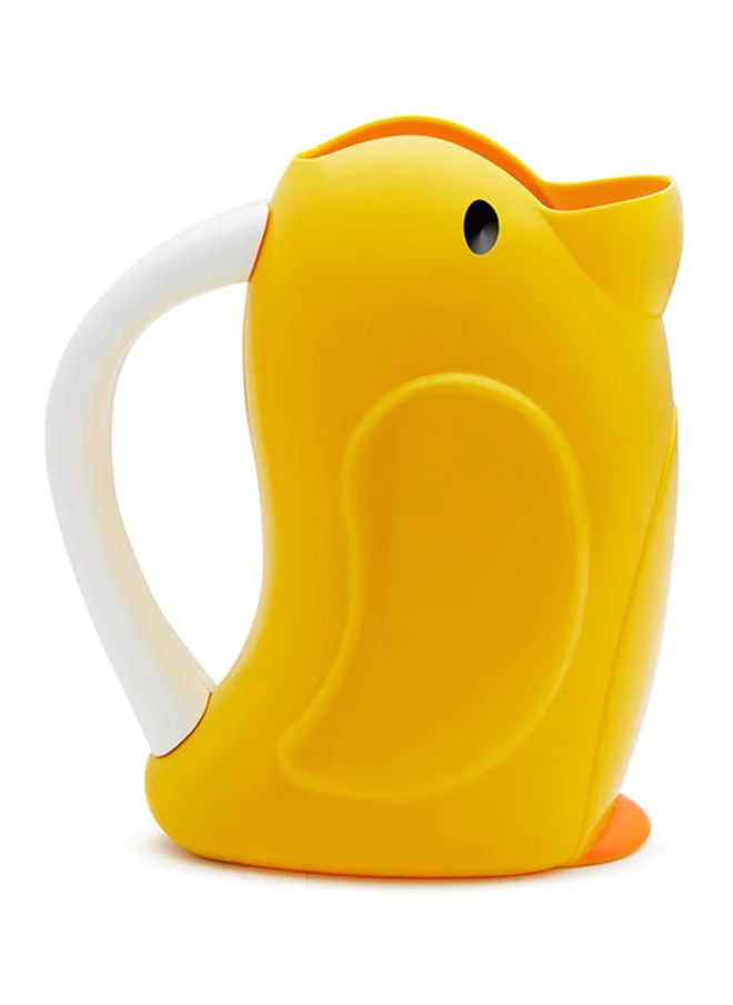 Munchkin Duckling Soft Rim Bath Rinser with Easy-Grip Handle, Yellow