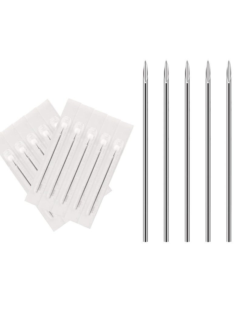 ATOMUS - Body Piercing Needles ATOMUS 16G Stainless Steel Sterile Disposable Ear Nose Navel Lip Piercing Needles 10 pcs - Image 1
