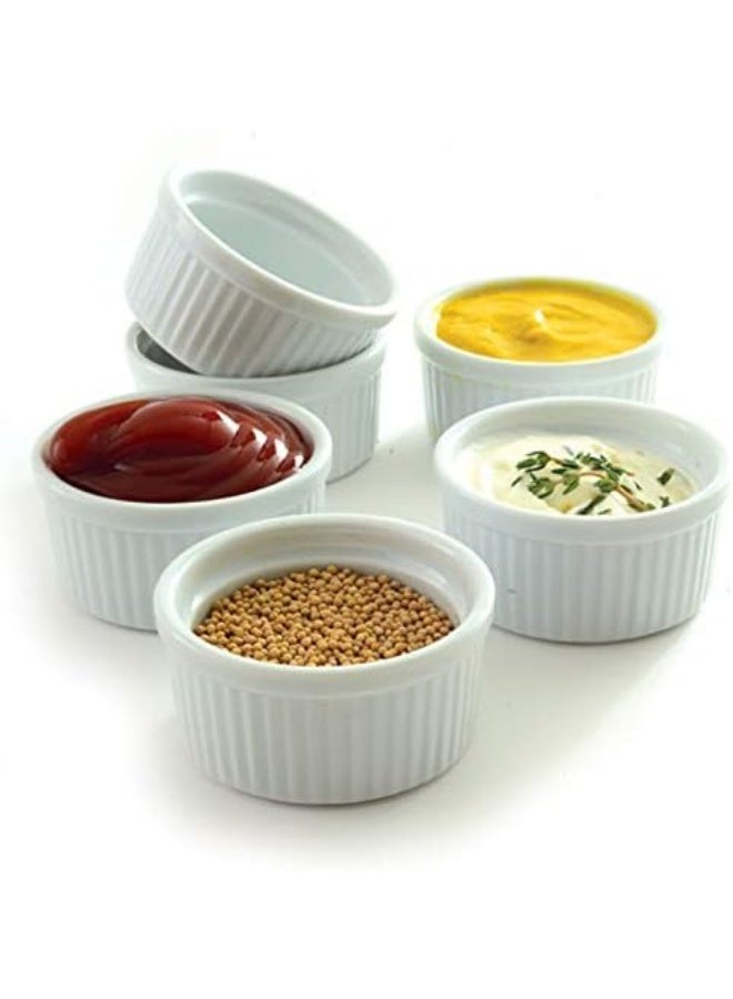 Sunnex Porcelain Orion Ramekin White, 6.5 cm - Image 4