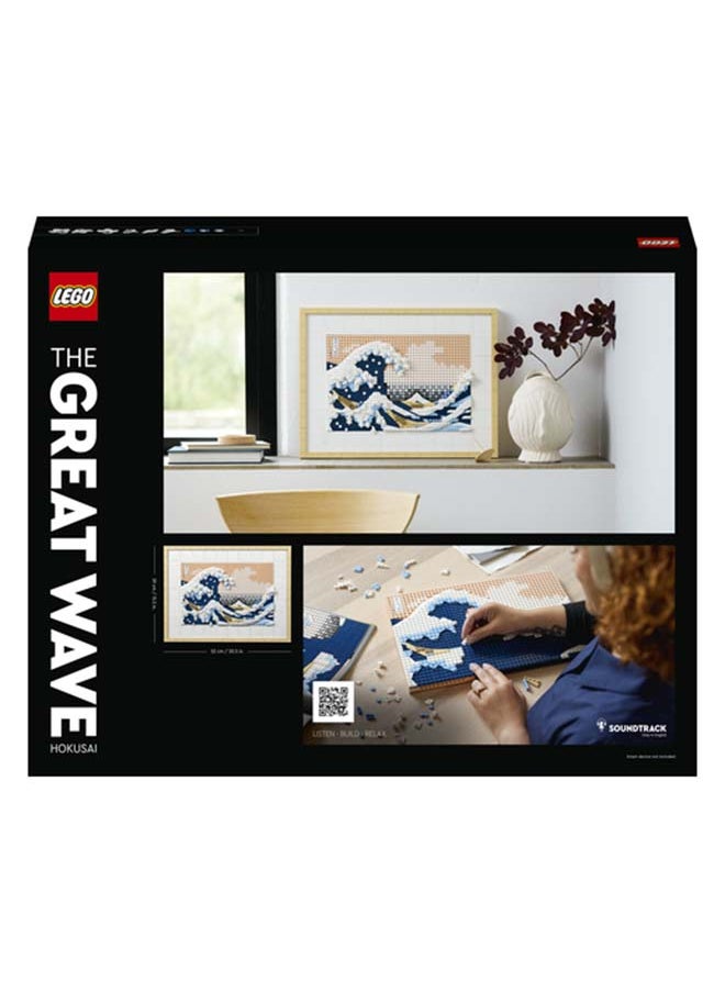 LEGO - 31208 Art Hokusai – The Great Wave, 3D Japanese Wall Art Craft Kit, Framed Ocean Canvas, Creative Activity, Gifts for Adults, DIY Home, Office Decor - Image 1