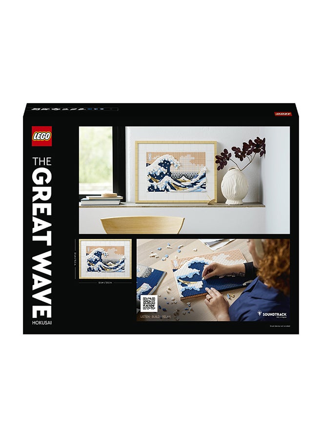 LEGO - 31208 Art Hokusai – The Great Wave, 3D Japanese Wall Art Craft Kit, Framed Ocean Canvas, Creative Activity, Gifts for Adults, DIY Home, Office Decor - Image 1