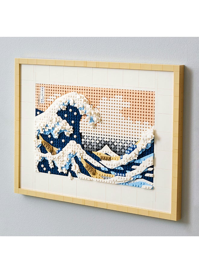 LEGO - 31208 Art Hokusai – The Great Wave, 3D Japanese Wall Art Craft Kit, Framed Ocean Canvas, Creative Activity, Gifts for Adults, DIY Home, Office Decor - Image 1