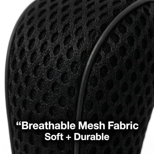 SARTE Gear Shift Knob Cover Anti-Slip, Breathable Cotton mesh Anti-Scratch Shift Handle Protector Premium Gear Knob Cover for All Cars Universal fit (Black) - Image 3