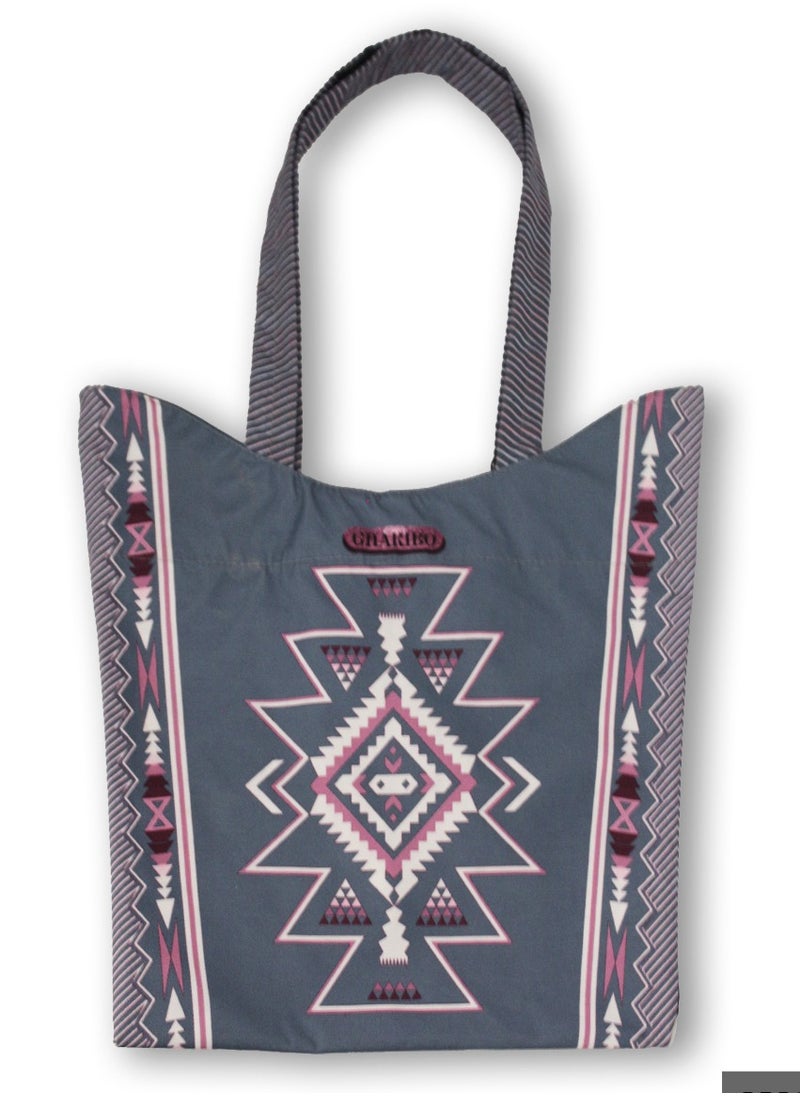 Gharibo Bags - Casual Printed Satin Tote Bag - Image 1