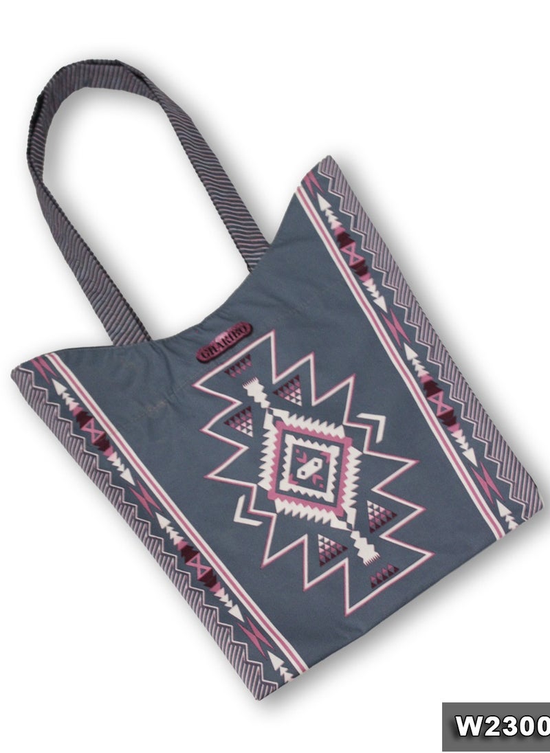 Gharibo Bags - Casual Printed Satin Tote Bag - Image 1