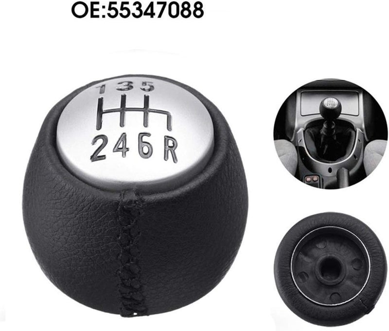 DEMULAX PU Leather 6 Speed Manual Gear Shift Knob - Image 2