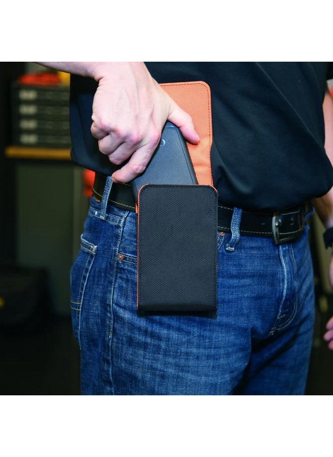 Klein Tools Klein Tools 55474 Phone Holder, XX-Large, Fits iPhone, Google, LG, Samsung Phones, With Magnetic Closure and Belt Clip  - Image 4