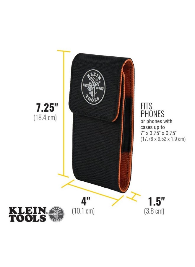 Klein Tools Klein Tools 55474 Phone Holder, XX-Large, Fits iPhone, Google, LG, Samsung Phones, With Magnetic Closure and Belt Clip  - Image 3