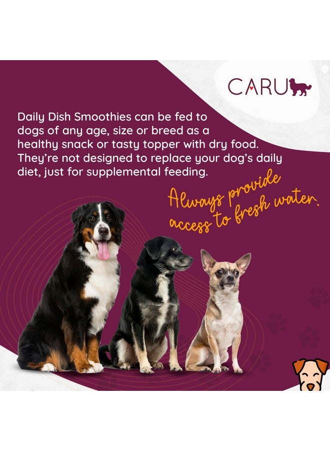 Caru - Daily Dish Smoothies - Lickable Peanut Butter Dog Treat or Pet Food Topper - .5oz Tubes - 4 Tubes per Pack - 12 Pack - Image 4