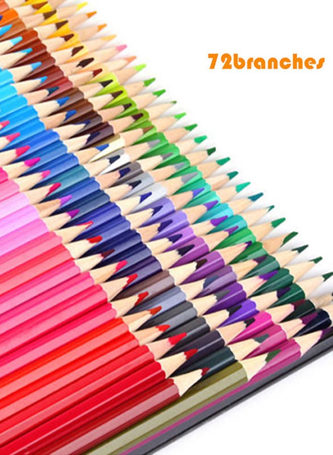 72-Colour Professional Oil Color Wooden Drawing Pencils Multicolour - Image 1