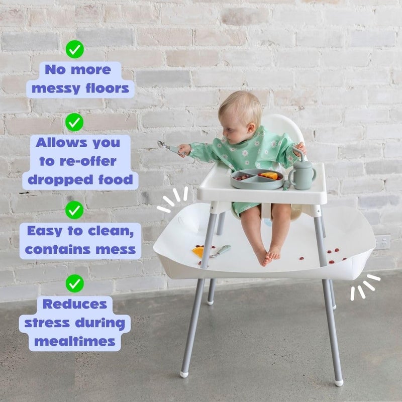CATCHY - Food Catcher - Compatible with IKEA Antilop High Chair + 11 Other High Chairs - Highchair Sold Separately - Baby & Toddler Food & Mess Catcher - Under High Chair Accessory - Image 3