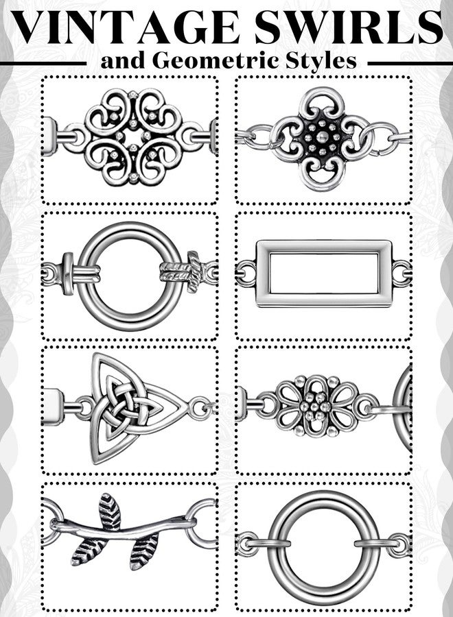 Cindeer 8 Pcs Sweater Clips Women Vintage Shawl Cardigan Clips for Retro Cardigan Collar Sweater Shirt Dress(Classic) - Image 5