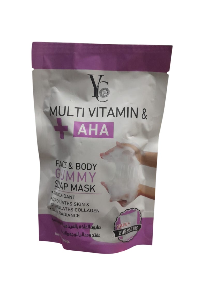 YC YC MULTI&AHA FACE&BODY GUMMY SOAP MASK 